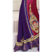 Fantastic Purple Colored Embroidered Net Chiffon Lehenga Saree Fantastic Purple Colored Embroidered Net Chiffon Lehenga Saree